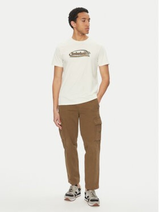 Timberland T-Shirt TB0A6DJY Biały Regular Fit
