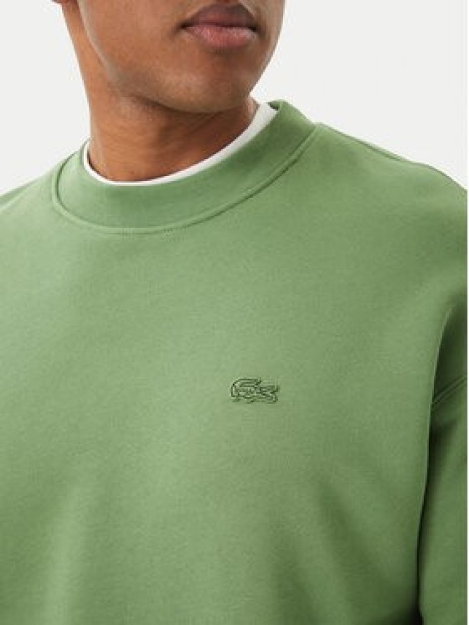 Lacoste Bluza SH7745 Zielony jasny Regular Fit