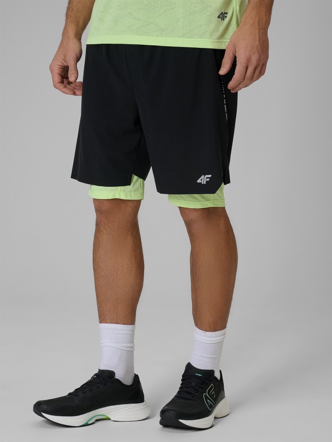 4F Spodenki do biegania szybkoschnące męskie - czarne M