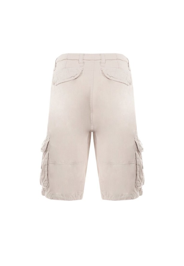 Beżowe Szorty Bawełniane Cargo Achala