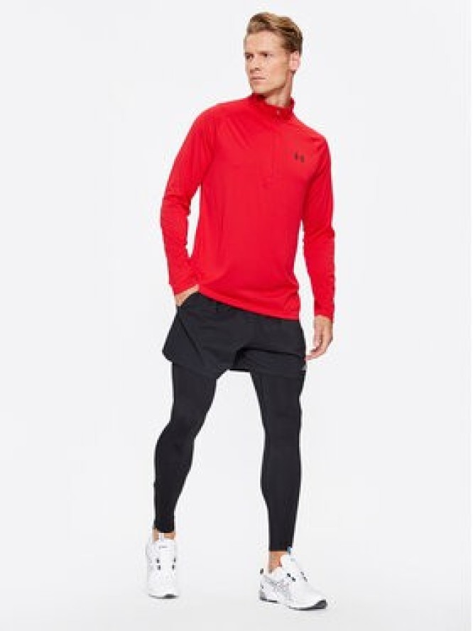 Under Armour Longsleeve Ua Tech 2.0 1/2 Zip 1328495 Czerwony Loose Fit