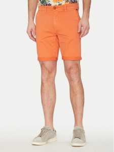Blend Szorty materiałowe 20717939 Pomarańczowy Regular Fit