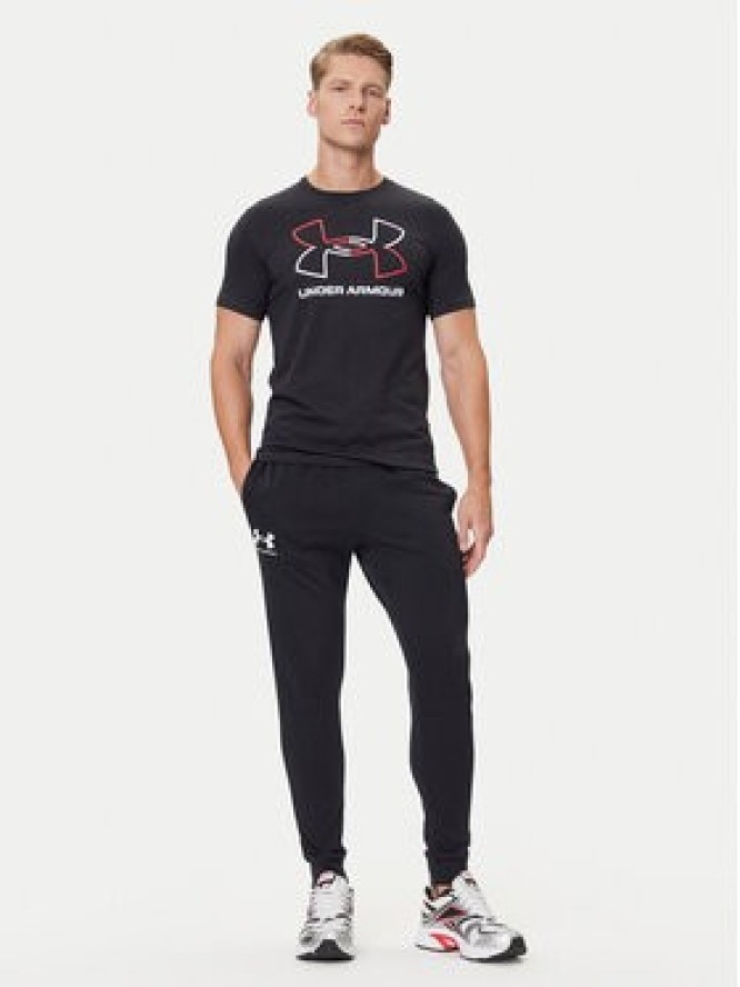 Under Armour Spodnie dresowe Ua Rival Terry Jogger 1380843-001 Czarny Fitted Fit