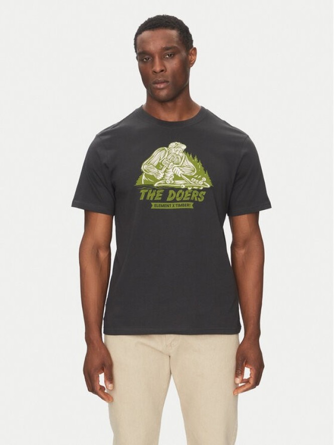 Element T-Shirt ELYZT00521 Czarny Regular Fit