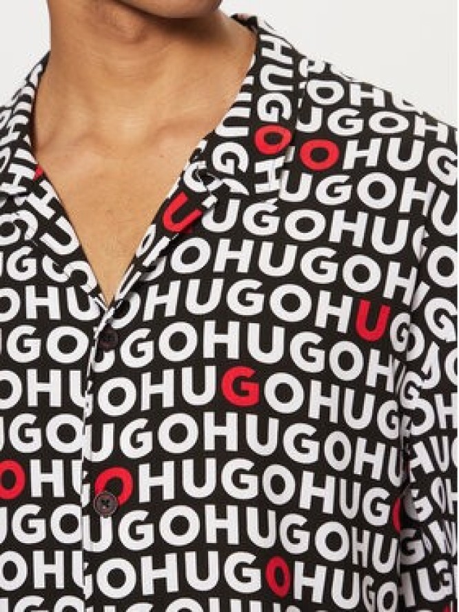 HUGO Koszula Beach 50540065 Czarny Regular Fit