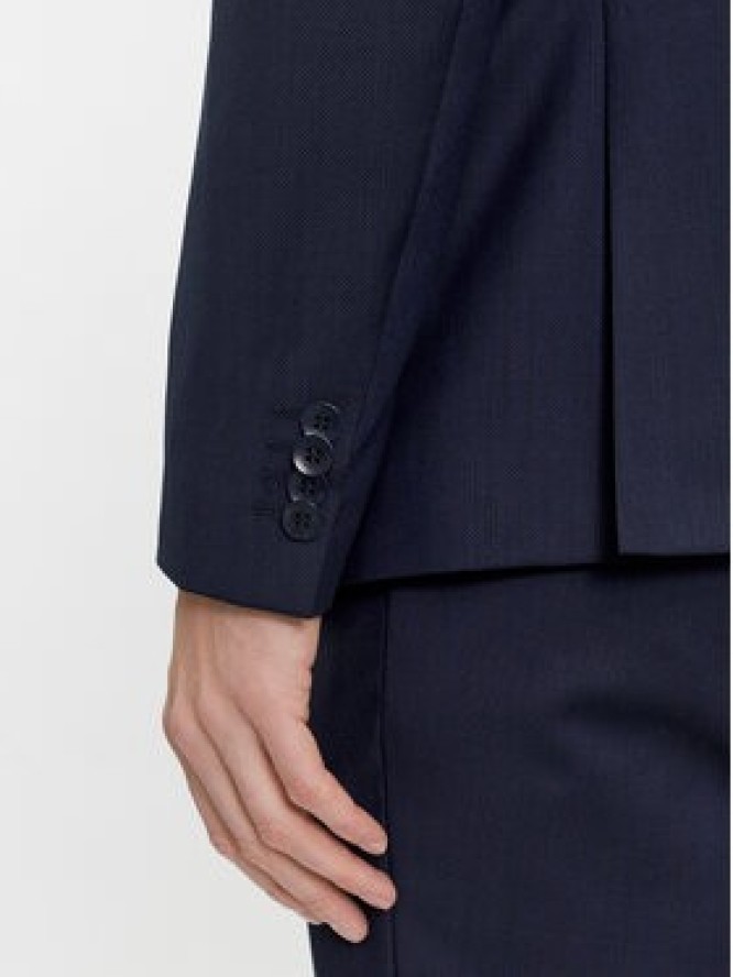 Calvin Klein Marynarka K10K112291 Granatowy Slim Fit