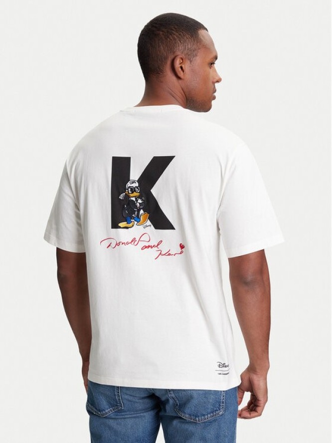 KARL LAGERFELD T-Shirt 755098 553270 Beżowy Regular Fit