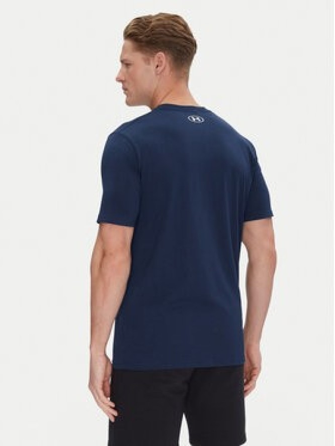 Under Armour T-Shirt Ua Sportstyle Logo Update Ss 1382911 Granatowy Loose Fit