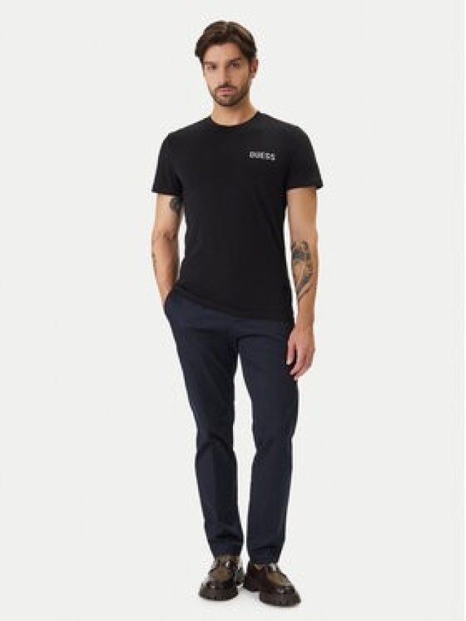Guess T-Shirt U6GM03 K6YW1 Czarny Slim Fit