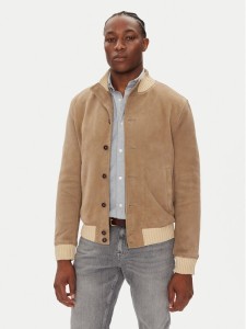 Milestone Kurtka skórzana MSDario 531621 60695 Beżowy Regular Fit