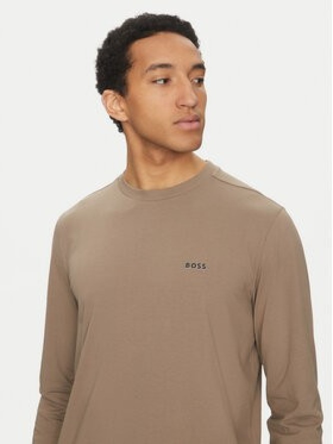 BOSS Longsleeve 50506365 Beżowy Regular Fit