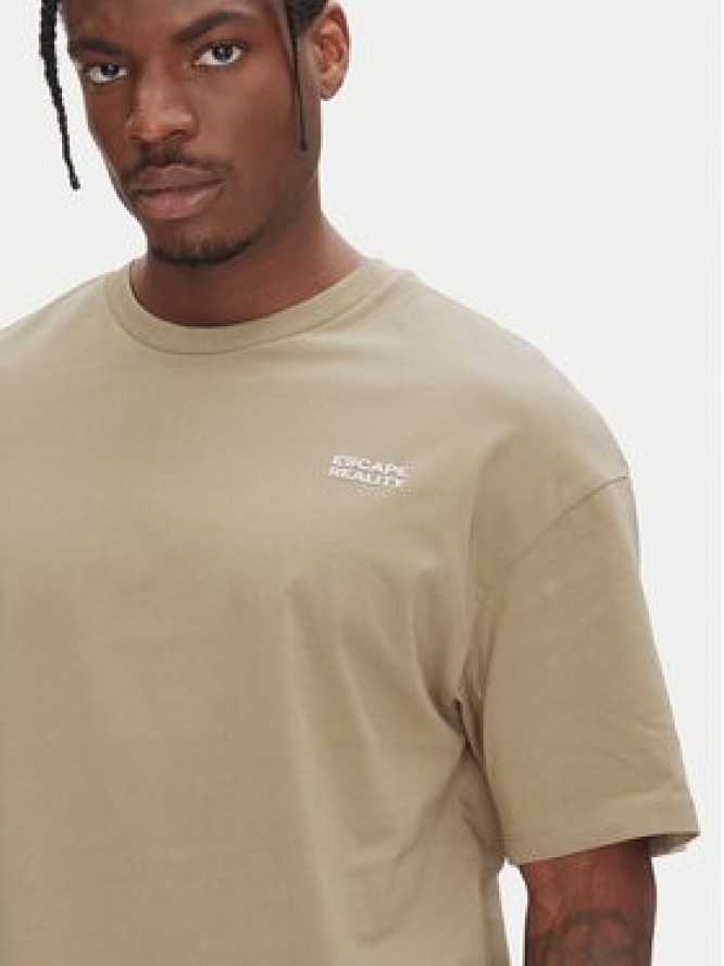 Jack & Jones T-Shirt Ames 12268471 Beżowy Relaxed Fit