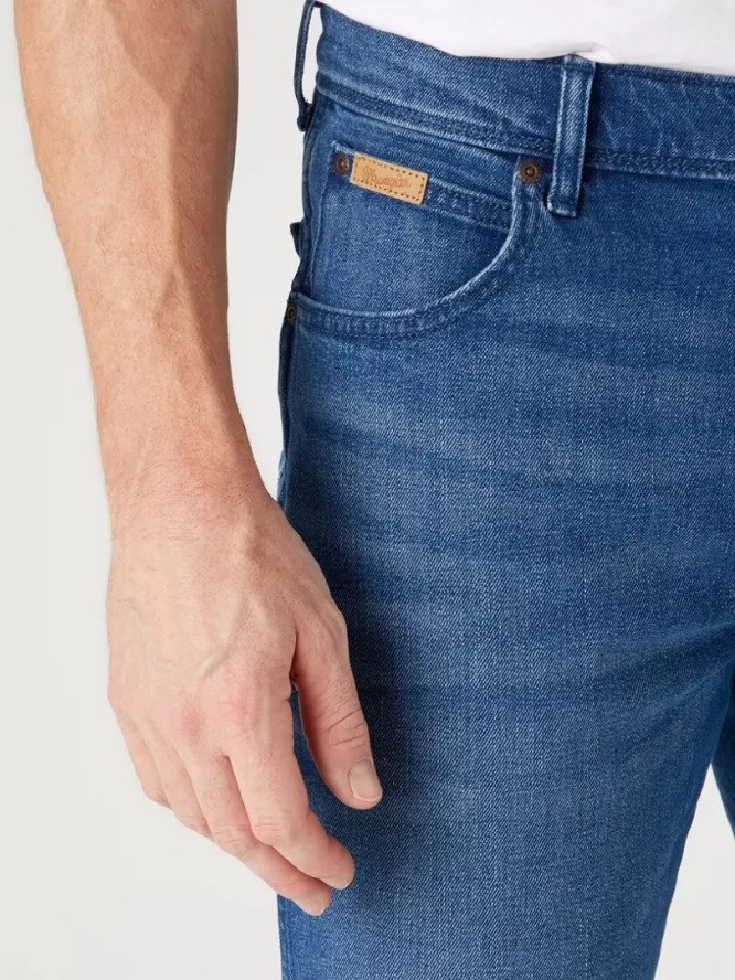 WRANGLER TEXAS MĘSKIE SPODNIE JEANSOWE JEANSY ARIES BLUE W121AG42A 112329007
