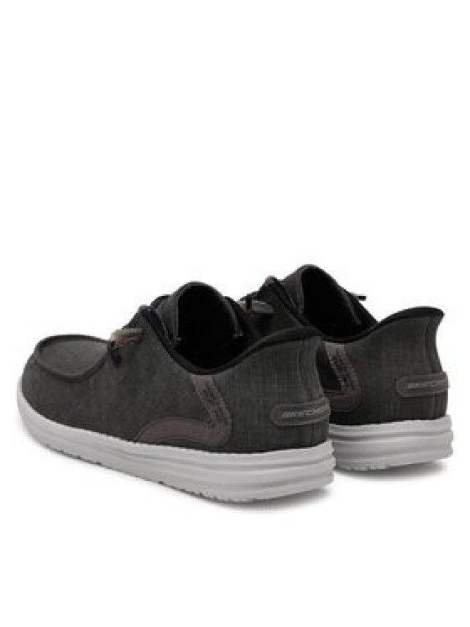 Skechers Mokasyny Melson-Coronado 210959/BKGY Czarny