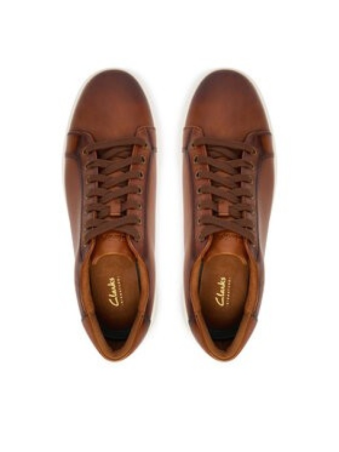 Clarks Sneakersy Goswell Tie 26186561 Brązowy