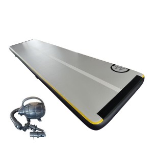 Mata dmuchana Airtrack MASTER S-Pro 800 x 200 x 20 cm - szaro-czarna