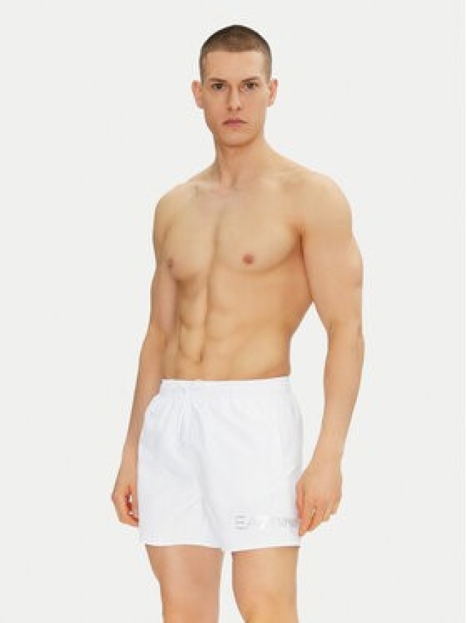 EA7 Emporio Armani Szorty kąpielowe 7M000519 AF13049 M0076 Biały Regular Fit