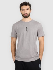 4F T-shirt regular z nadrukiem męski - szary S