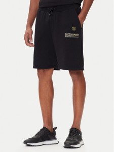 Plein Sport Szorty sportowe PAEC MJT2601 STE003N Czarny Regular Fit