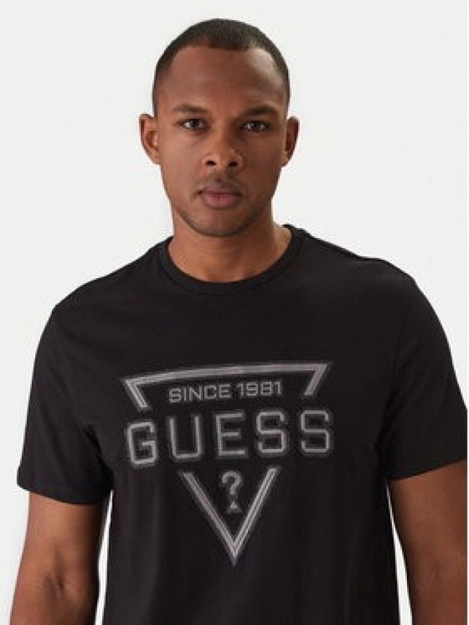 Guess T-Shirt M6RI09 I3Z14 Czarny Regular Fit