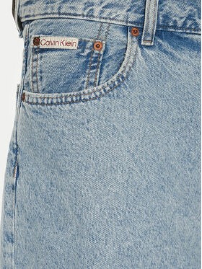 Calvin Klein Jeans Szorty jeansowe 90's LV04RB930G Niebieski Regular Fit