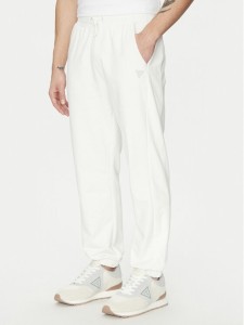 Guess Spodnie dresowe Z5GB06 K6ZS1 Biały Regular Fit