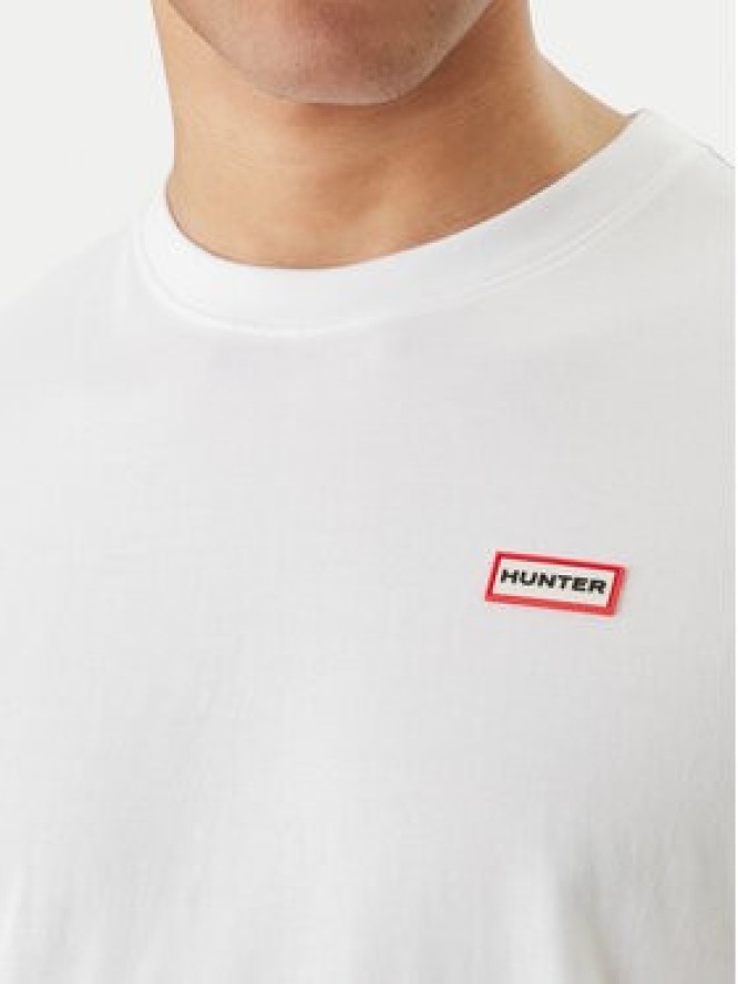 Hunter T-Shirt Essentials HARM0085252 Biały Regular Fit
