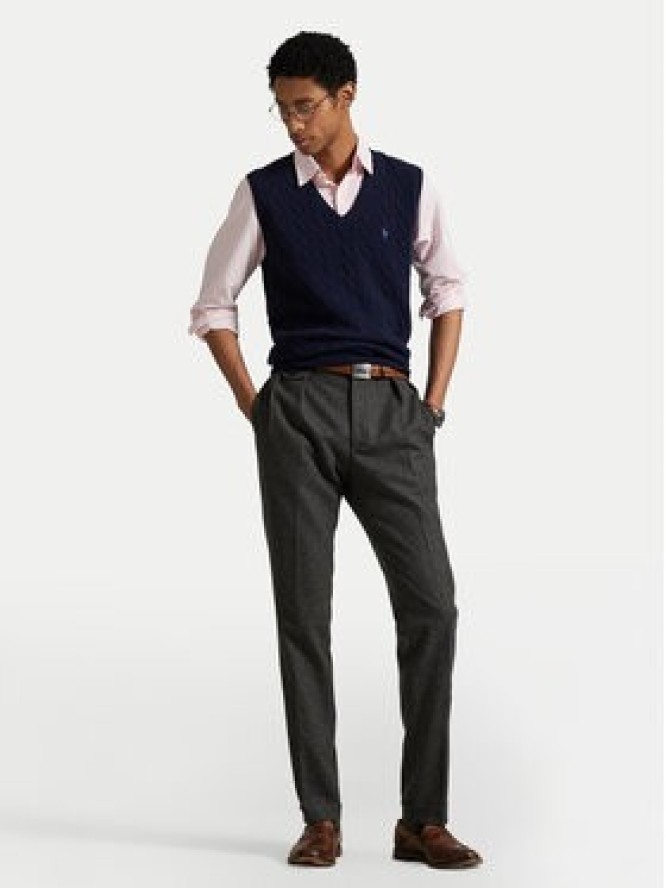 Polo Ralph Lauren Sweter 710974166001 Granatowy Regular Fit