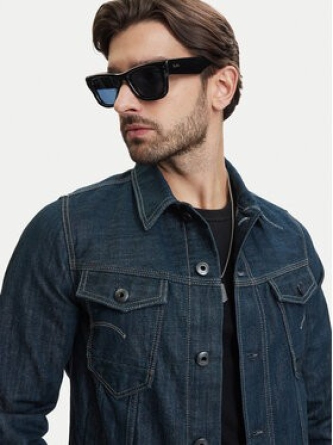 G-Star Raw Kurtka jeansowa 3D Dart D28418-E358 Granatowy Regular Fit