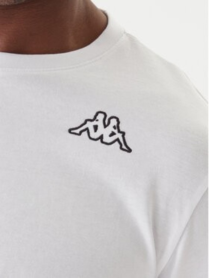 Kappa Komplet longsleeve Logo Saro 37216LW Biały Regular Fit