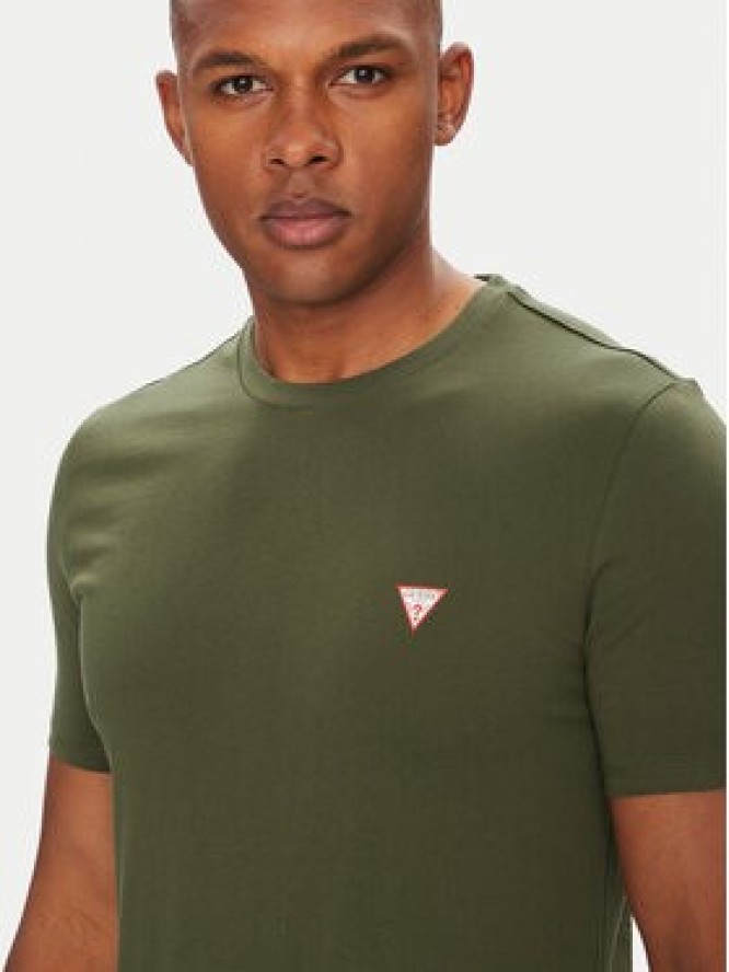 Guess T-Shirt M2YI36 I3Z14 Zielony Slim Fit