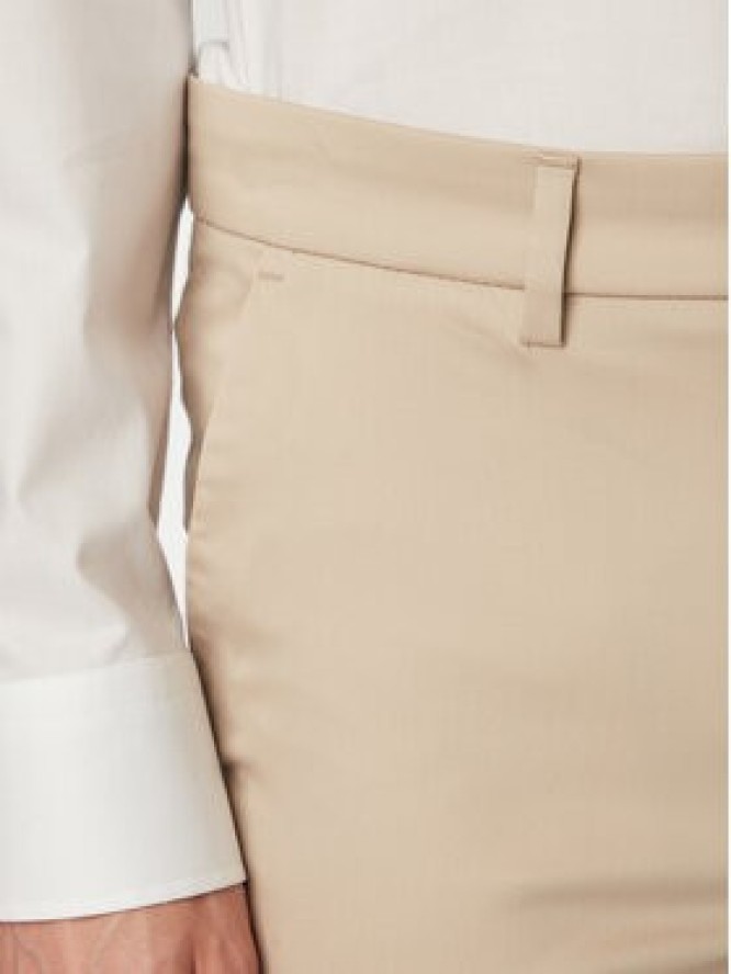 BOSS Spodnie materiałowe P-Kaiton1 50553841 Beżowy Slim Fit