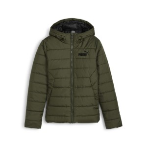 Młodzieżowa ocieplana kurtka Essentials PUMA Dark Olive Green