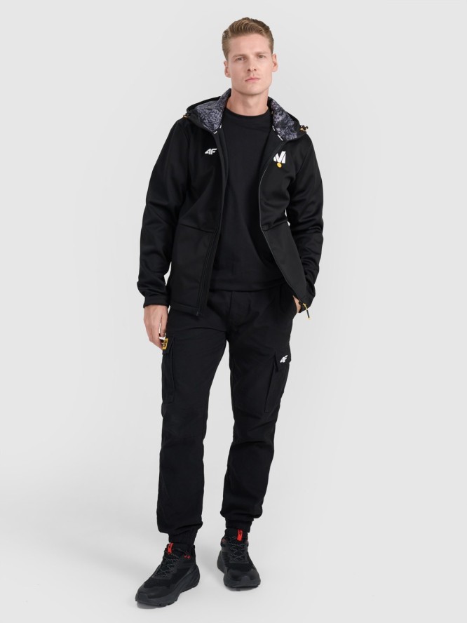 4F Kurtka softshell wiatroodporna membrana 5000 uniseks 4F x Drift Masters - czarna XXL