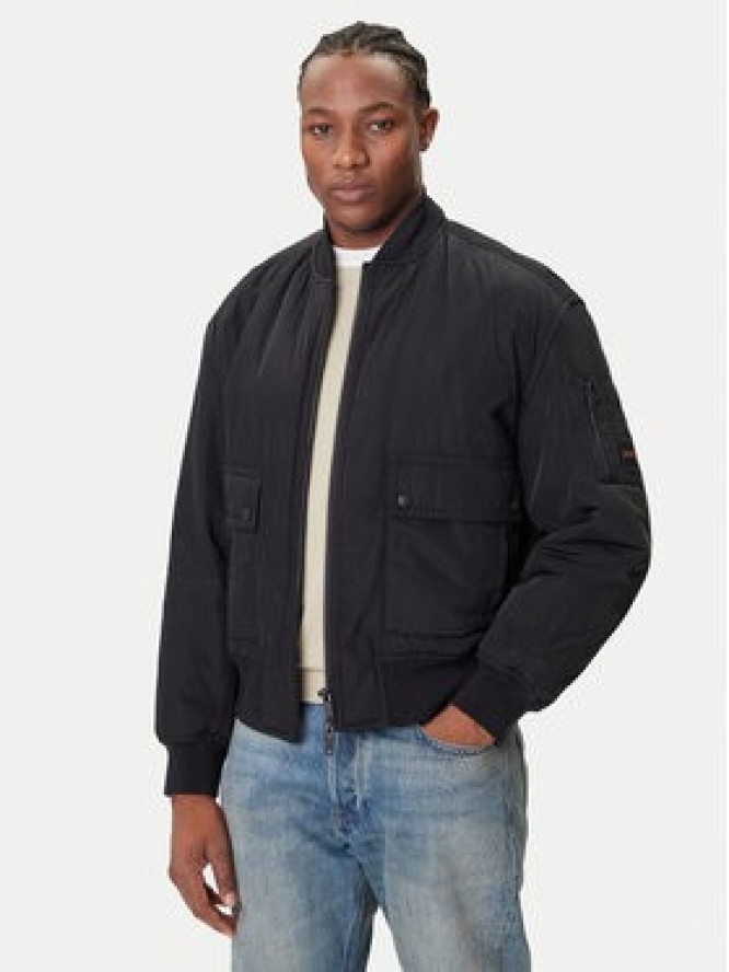 BOSS Kurtka bomber Oking 50543492 Czarny Oversize