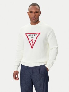 Guess Jeans Sweter M4BR32 Z3HM1 Écru Regular Fit