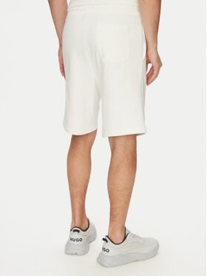 HUGO Szorty sportowe Damtus 50534953 Écru Relaxed Fit