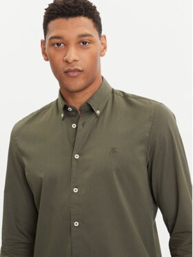 Marc O'Polo Koszula 528 7268 42342 Zielony Regular Fit