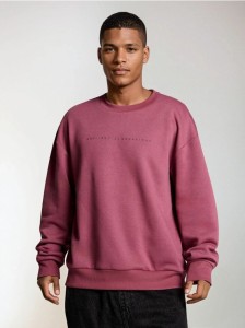 Bluza z napisem - fioletowy