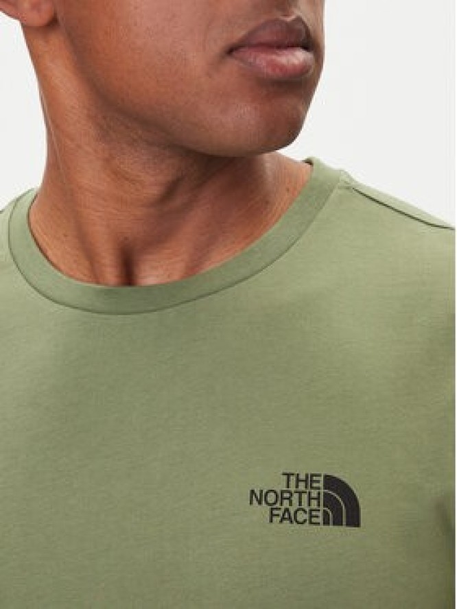 The North Face T-Shirt Half Dome Photo NF0A8EE9 Zielony Regular Fit