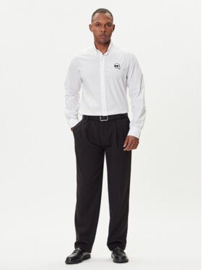 KARL LAGERFELD Koszula 605911 554671 Biały Slim Fit