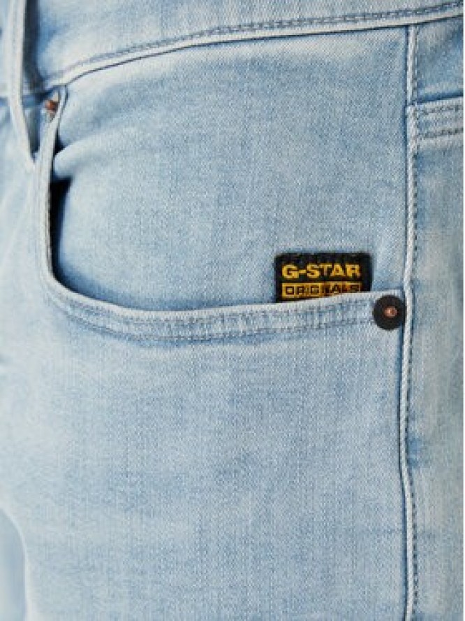 G-Star Raw Szorty jeansowe D10481-8968 Niebieski jasny Slim Fit