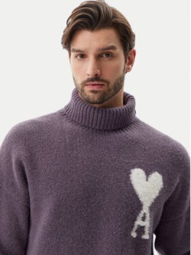 AMI Paris Golf UKS425.KN0032 Fioletowy Relaxed Fit