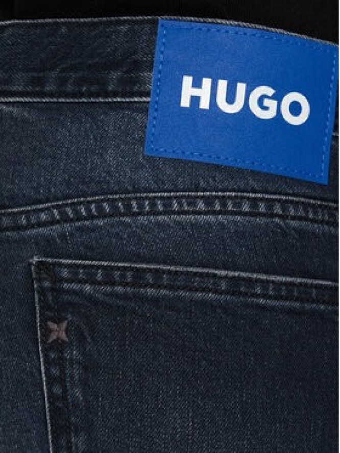 HUGO Jeansy Ash 50541568 Granatowy Slim Fit