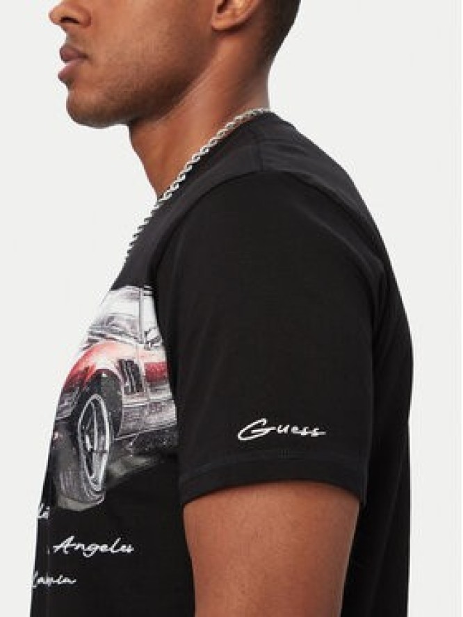 Guess T-Shirt M6YI45 K4231 Czarny Regular Fit