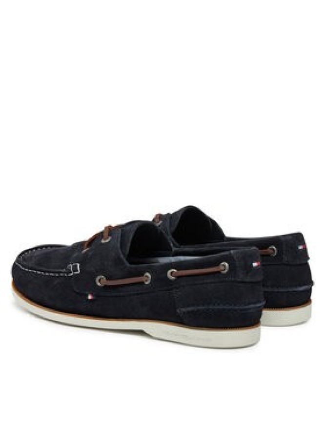 Tommy Hilfiger Półbuty Th Boat Shoe Core Suede FM0FM05387 Granatowy