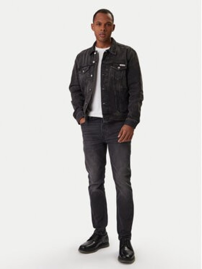 Calvin Klein Jeans Jeansy LV04RB754G Szary Slim Taper Fit