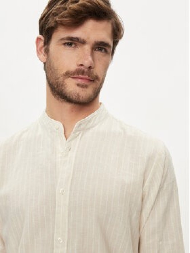 Pepe Jeans Koszula Pamphill PM308499 Beżowy Regular Fit