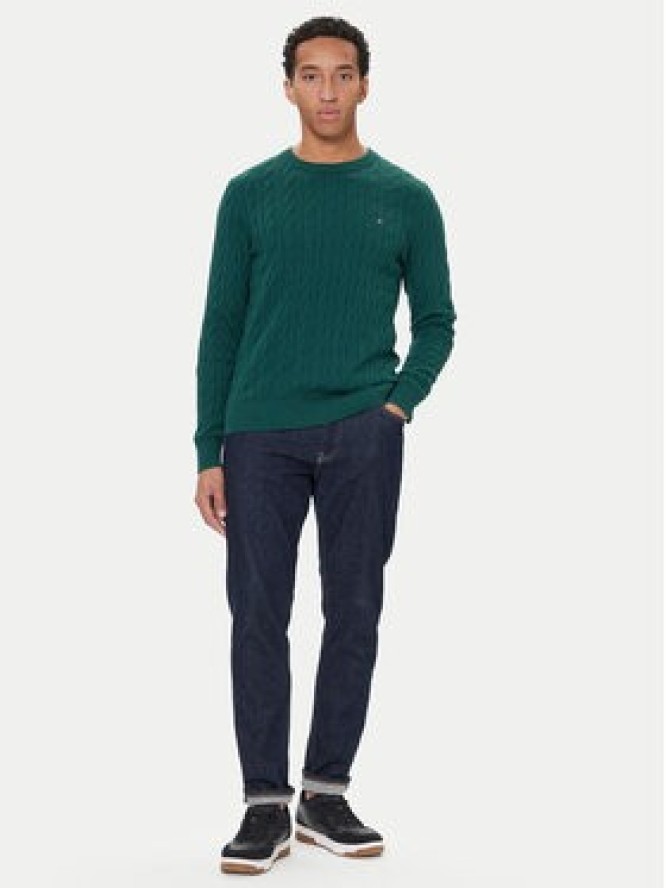 Tommy Hilfiger Sweter MW0MW33132 Zielony Regular Fit