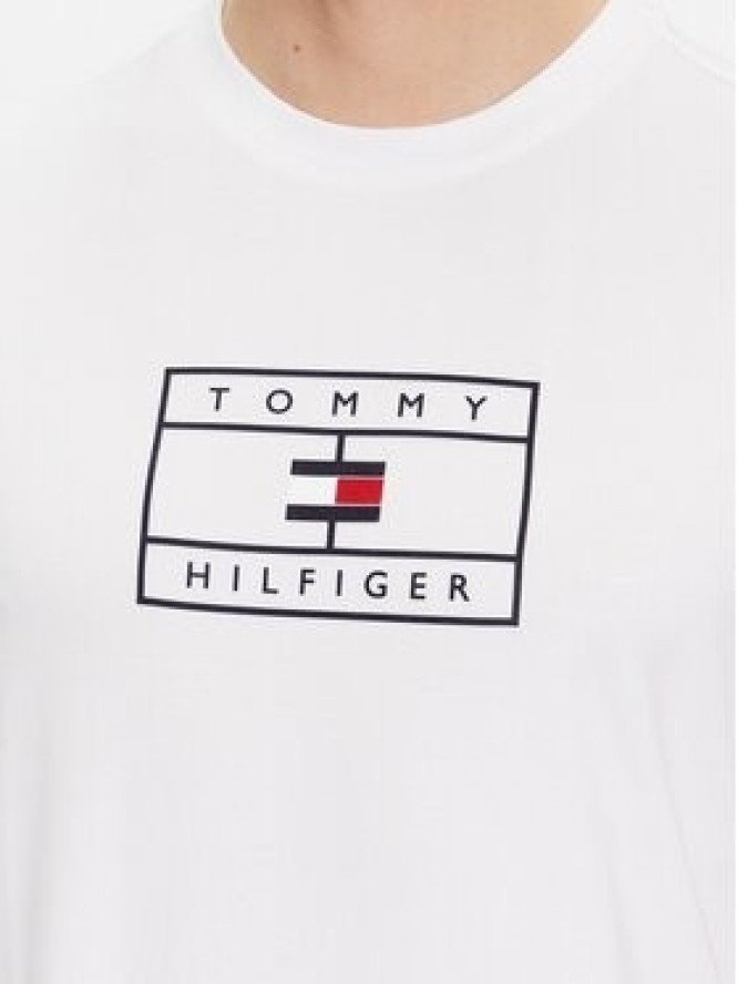 Tommy Hilfiger T-Shirt Big Graphic MW0MW34204 Biały Regular Fit